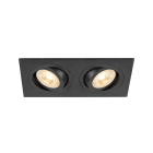 SLV - NEW TRIA® 155, encastré de plafond, carré, double, GU10, noir