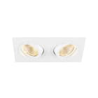 SLV - NEW TRIA® 155, encastré de plafond, carré, 2700 K, LED double, PHASE, 38°, blanc