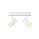SLV - NOBLO®, applique et plafonnier, double, rond, 3000 K, 12W, PHASE, 32°, blanc