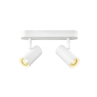 SLV - NOBLO®, applique et plafonnier, double, rond, 2700 K, 12W, PHASE, 32°, blanc