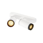 SLV - GRIP! L, plafonnier, cylindrique, double, 6W, QPAR51, blanc/noir