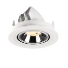 SLV - NUMINOS® GIMBLE S, spot encastré, intérieur, 2700 K, 55° blanc / chrome
