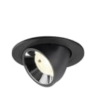 SLV - NUMINOS® GIMBLE S, spot encastré, intérieur, 4000 K, 20° noir / chrome