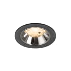 SLV - NUMINOS® S, spot encastré intérieur, 2700 K, 20° noir / chrome