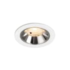 SLV - NUMINOS® S, spot encastré intérieur, 2700 K, 40° blanc / chrome
