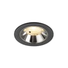 SLV - NUMINOS® S, spot encastré intérieur, 3000 K, 40° noir / chrome