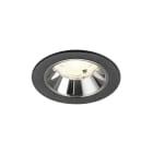 SLV - NUMINOS® S, spot encastré intérieur, 4000 K, 20° noir / chrome