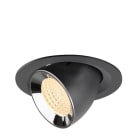 SLV - NUMINOS® GIMBLE M, encastré downlight, intérieur, 2700 K, 55° noir / chrome