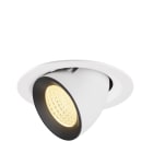 SLV - NUMINOS® GIMBLE M, encastré downlight, intérieur, 3000 K, 55° blanc / noir