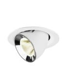 SLV - NUMINOS® GIMBLE M, encastré downlight, intérieur, 4000 K, 20° blanc / chrome
