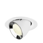 SLV - NUMINOS® GIMBLE M, encastré downlight, intérieur, 4000 K, 40° blanc / chrome