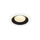 SLV - NUMINOS® M, encastré downlight, intérieur, 3000 K, 55° blanc / noir