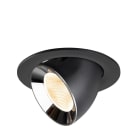 SLV - NUMINOS® GIMBLE L, encastré downlight, intérieur, 2700 K, 20° noir / chrome