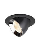 SLV - NUMINOS® GIMBLE L, encastré downlight, intérieur, 2700 K, 40° noir / chrome