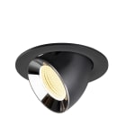 SLV - NUMINOS® GIMBLE L, encastré downlight, intérieur, 3000 K, 55° noir / chrome
