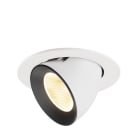 SLV - NUMINOS® GIMBLE L, encastré downlight, intérieur, 3000 K, 20° blanc / noir