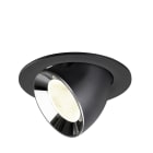 SLV - NUMINOS® GIMBLE L, encastré downlight, intérieur, 4000 K, 20° noir / chrome