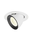 SLV - NUMINOS® GIMBLE L, encastré downlight, intérieur, 4000 K, 55° blanc / noir