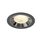 SLV - NUMINOS® L, encastré downlight, intérieur, 3000 K, 55° noir / chrome