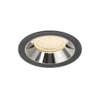 SLV - NUMINOS® XL, encastré downlight, intérieur, 2700 K, 55° noir / chrome