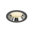 SLV - NUMINOS® XL, encastré downlight, intérieur, 3000 K, 55° noir / chrome