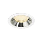 SLV - NUMINOS® XL, encastré downlight, intérieur, 3000 K, 55° blanc / chrome