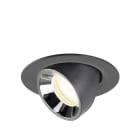 SLV - NUMINOS® GIMBLE XS, spot encastré, intérieur, 4000 K, 55° noir / chrome