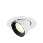SLV - NUMINOS® GIMBLE XS, spot encastré, intérieur, 4000 K, 55° blanc / noir