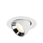 SLV - NUMINOS® GIMBLE XS, spot encastré, intérieur, 4000 K, 55° blanc / chrome