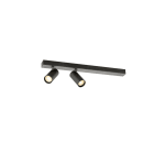 SLV - ENOLA 2.0 S, CL, double, GU10 MINI, PAR11, LONG, plafonnier en , 2 x 5 W, noir