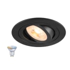 SLV - NEW TRIA® 75 SMART SET, spot encastré, rond, source GU10 ZIGBEE TW incluse, noir