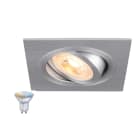 SLV - NEW TRIA® 75 SMART SET, spot encastré, carré, source GU10 ZIGBEE TW incluse, alu