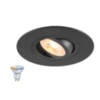 SLV - NEW TRIA® 75 XL SMART SET,spot encastré, rond,source GU10 ZIGBEE TW incluse,noir