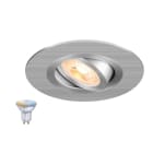 SLV - NEW TRIA® 75 XL SMART SET,spot encastré, rond,source GU10 ZIGBEE TW incluse,alu