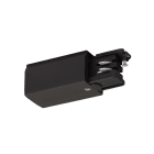 SLV - S-TRACK alimentation, Phase, terre droite, pour rail 3 all., intérieur, noir