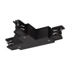 SLV - Connecteur S-TRACK T, gauche, terre intérieure, possibilité d'alim, PHASE, noir