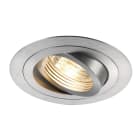 SLV - PIREQ, spot encastré intérieur, rond, alu brossé, GU10/QPAR51, 50W max