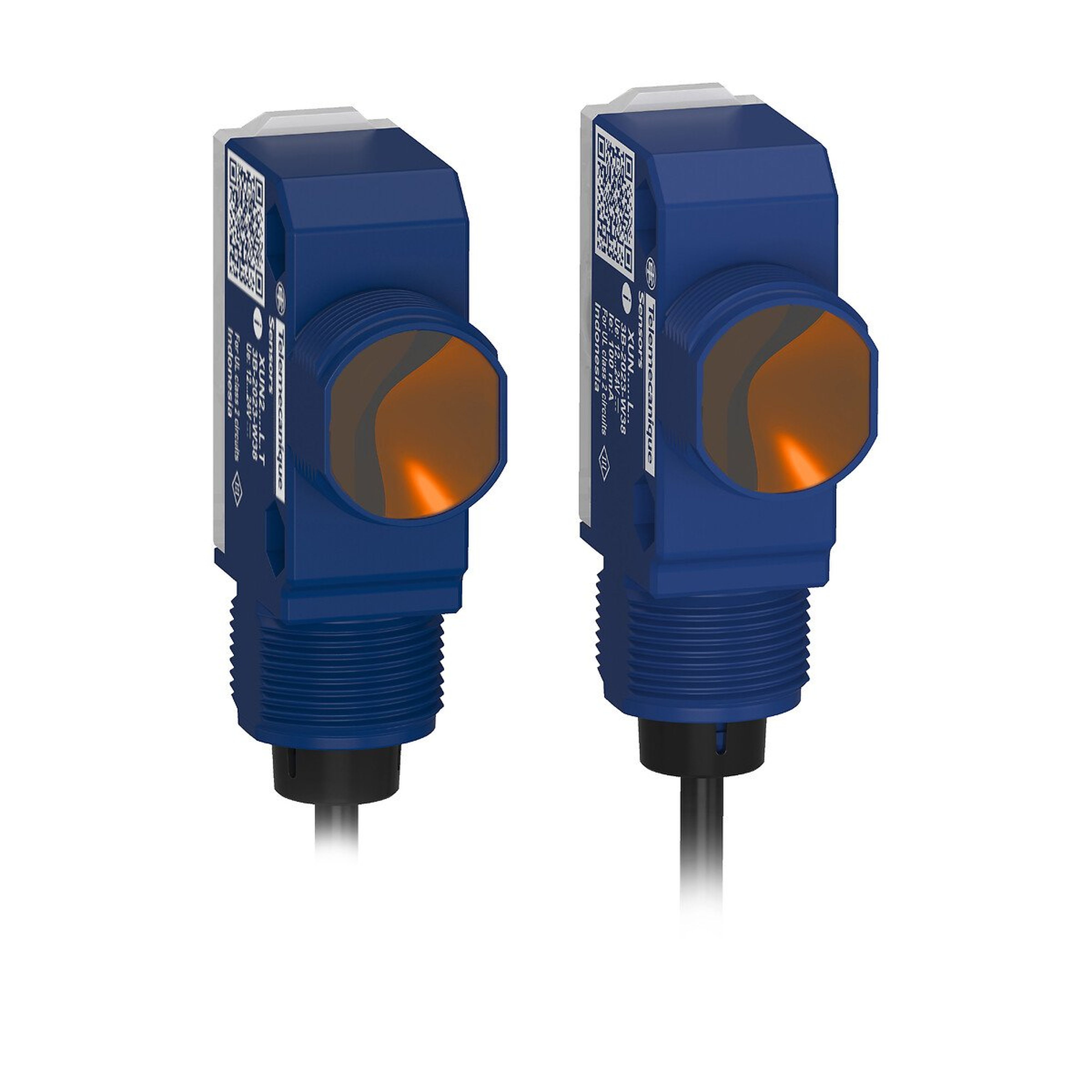 Telemecanique Sensors France - XUN - Capt Photo electric hybride, syst barrage, S=30m, PNP, no/nc, câb 2m, 24v