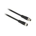 Telemecanique Sensors France - XCSRM - Rallonge droit M12 8 pins Mâle, droit M12 8 pins Femelle, câble PVC 20 m