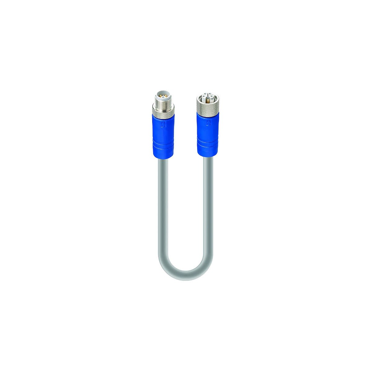 Telemecanique Sensors France - IO Link Jumper Câble, Coudé mâle-femelle coudé M12 5 broches-M12 5 broches, 2 m