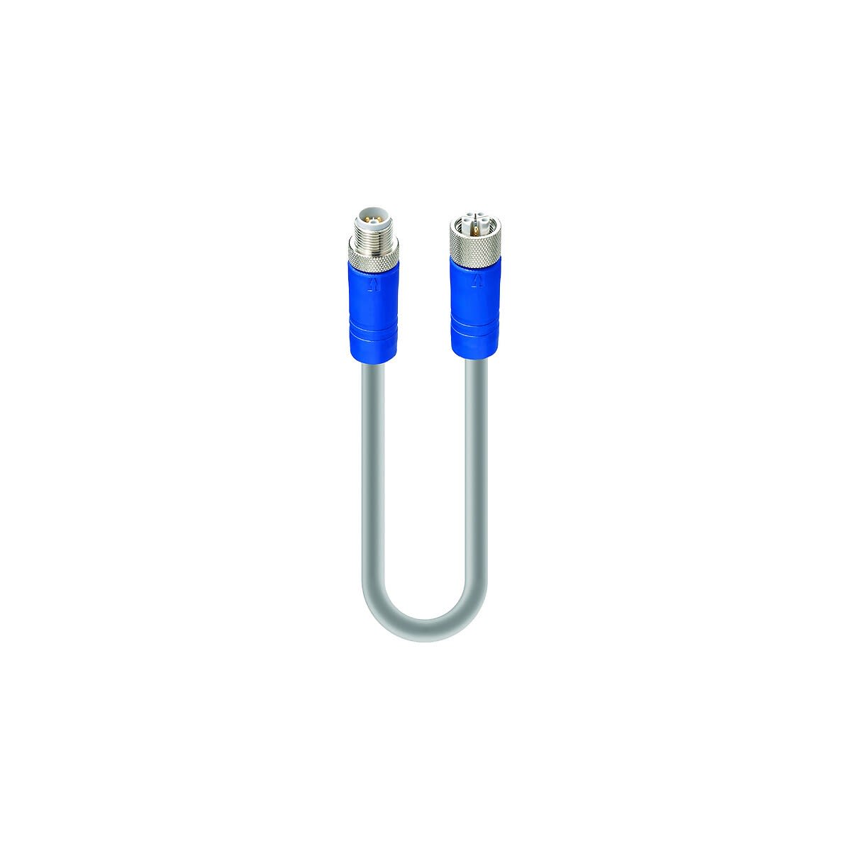 Telemecanique Sensors France - IO Link Jumper Câble, Coudé mâle M12 5 broches-femelle M12 5 broches, 5 m