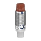 Telemecanique Sensors France - XUB - Capt optic M18 Det90° Métal PROXIMITÉ MED Sn0.5M NPN NO/NC Connect M12 24V