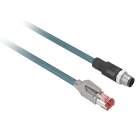 Telemecanique Sensors France - OsiSense XG - câble Ethernet - M12/RJ45 codé D - 10m