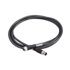 Telemecanique Sensors France - OsiSense XG - câble blindé Modbus - conn. mâle M12-femelle M12 - IP67 - 10m