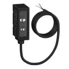 Telemecanique Sensors France - XU - Capteur photoélectrique, BGS Fixe, Lumière bleue, Sn 80mm, PNP, Câble 2m