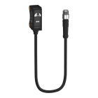 Telemecanique Sensors France - XU - Capteur photoélectrique, BGS, Blue light, Sn 100mm, IO-Lk, Pigtail M8 20cm