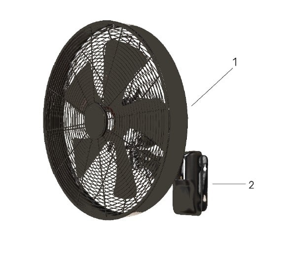 Brasseurs D Air - Brasseur d'air mural