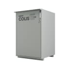 Boks - boksPRO Taille : L (768 litres) - H120 x L80 x P80 cm - Gris perle RAL 7035