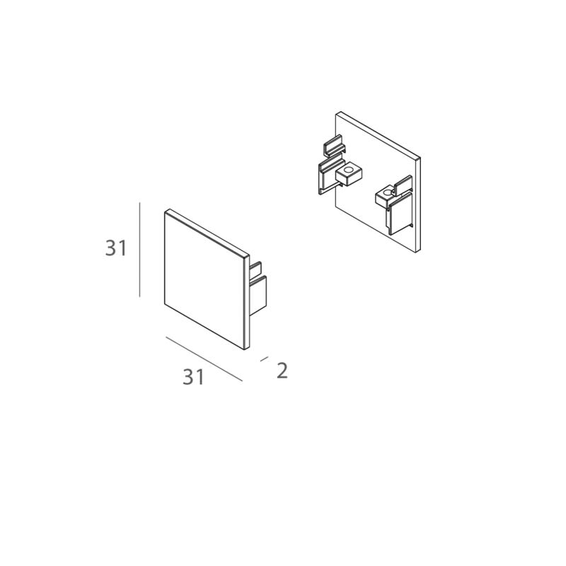 Novalux - P-30 : EMBOUTS BLANC
