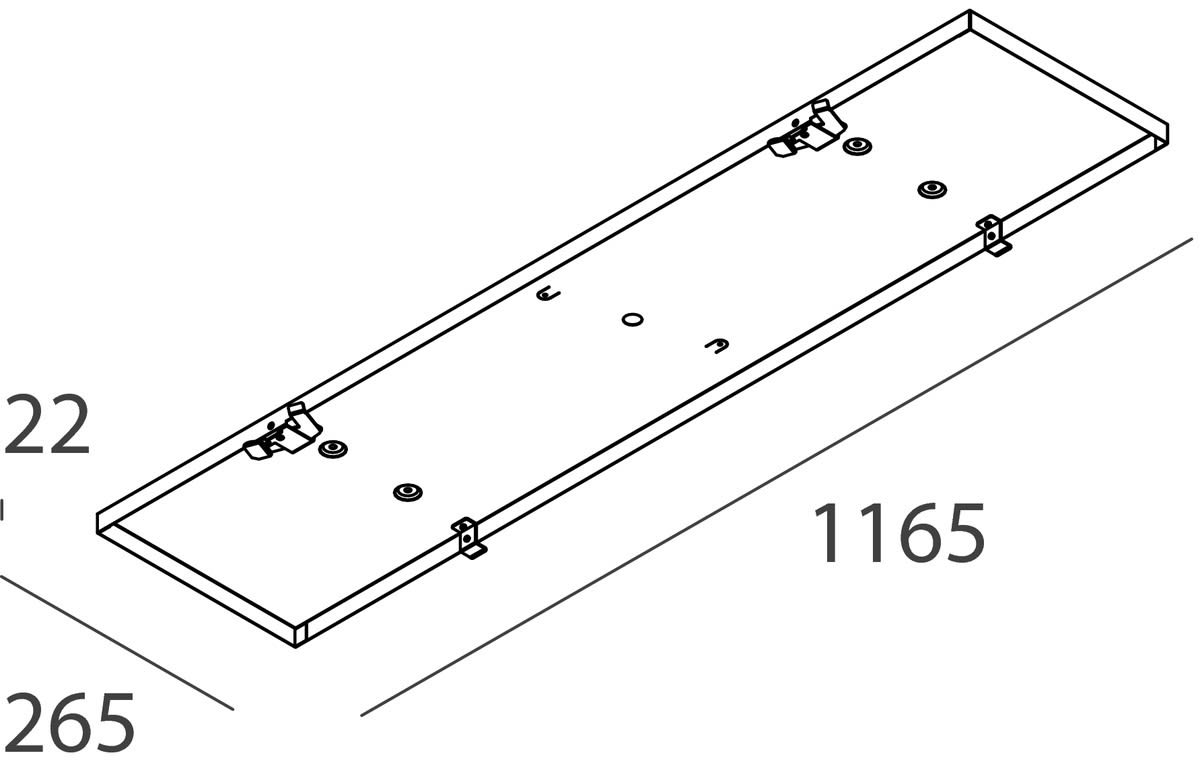 Novalux - SCHOOL : KIT PLAFOND 1200X300